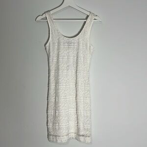 2000s Y2K Vintage Mini Party Dress | Fitted Lace Dress | Small